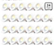 Amico 24 Pack 5/6 inch 5CCT LED Recessed Lighting, Dimmable, 12.5W=100W, 950L...