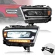 VLAND LED Reflector Headlights Set For 2019-2014 Dodge RAM 1500 w/Sequential