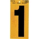 Hy-Ko 5 In. Yellow Reflective Number 1 RV-75/1 Hy-Ko RV-75/1 084100007510 Vinyl