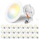 Recessed Lighting 6 Inch 24 Pack LED Can Lights 5CCT 12W Amico Flat Selectable
