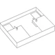 LUTRON CFL-JBA-FAB Adapter Plate for Studded Ballasts 26CT23
