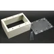 Wiremold V5744-3 Gfci Three Gang Box Fitting, Ivory, Steel