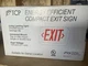TCP 22743 Red LED Energy Efficient Compact Exit Sign