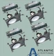 4 Atlantic Lighting LED6-SYL-20-4K 6" LED Recessed Housings W/ Emergency Backup