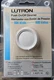 LUTRON Push On/Off Dimmer 600 Watts 3-way Switth  D-603PH-WH