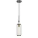 CAL Lighting 60W Natchez Metal Two Tone Glass Mini Pendant. Edison Bulb included