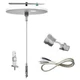 Westgate, SCL-CS1-6ft, Single suspension canopy, keyhole end connector and Cord