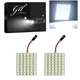 GLL Super White Energy-saving 5050 48-SMD LED Panel Dome Light Auto 2, 