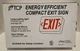 TCP Energy Efficient Compact LED Exit Sign Dual Volt Damp Locations AC&DC Backup
