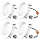 Sunco 4 Inch LED Recessed Lights, Retrofit Can Light for Ceiling, Baffle Trim...