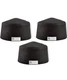 Tenmat FF109-300 One Hour UL Fire Rated Recessed Light Cover (Pack of 3), Black