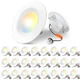 LED Recessed Lighting 4 Inch 24 Pack Dimmable 5CCT Retrofit Baffle Trim Amico