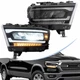 2*VLAND LED Clear Headlights Assembly For Dodge Ram 1500 2019-2024 w/Sequential