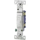 Cooper 1301-7W Toggle Switch, #14-10 AWG, 15A, Residential, Flush, 120V