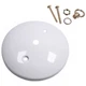 ANGELO # 70037 50 lbs. Capacity WHITE LIGHTING FIXTURE CANOPY KIT W/ COLLAR/HARD