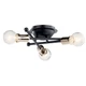 Kichler 43196 Armstrong 3 Light 15"W Semi -Flush Ceiling Fixture - Black