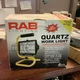 RAB QF500P Quartz Portable 500W 120V + Lamp 120V Yellow & Black