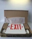 NEW, DUAL LITE, HCXURW, COMBO LED EXIT LIGHT, 120/277VAC, 6V, 5W. (28C-3)