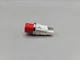 New Industrial Devices 1090F89 Red Panel Mount Indicator Light Chrome Bezel 1W