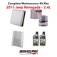2015 Jeep Renegade 2.4L Complete Air, Oil & Cabin Filter Kit (5W-40)