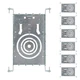 ASD Construction Mounting Plate with Round holes, 3-4-6 Inch, Shallow Recessed L