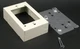 Wiremold V5741, Ivory, Steel, Switch/Receptacle Box for 1-Channel Raceway, 1pc