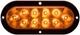 Optronics STL78ABP Amber 6" Oval Sealed LED Light for Surface Mount
