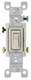 Leviton 1453-2T, 120 VAC, 15 A, AC Quiet Operation, Toggle Switch, 1 pc