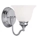 LIVEX LIGHTING 1351-05 Essex 1 Light Polished Chrome Bath Vanity