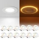 LED Recessed Lighting 6 Inch 12W Dimmable 5CCT 1100LM 12 Pack Amico Lights Night