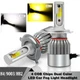 2X H4 LED Headlight 110W Dual Color Fog Light Bulb White&Yellow 3000K&6000K Lamp