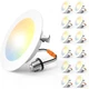 4 Inch 12 Pack LED Recessed Lighting Flat Selectable Color Amico 5CCT Lights