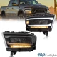 VLAND 1Pair LED Headlights For 2019 2020 2021 Dodge Ram 1500 W/Sequential Signal