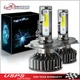 110W H4 LED Headlight Bulbs High Low Beam Conversion Kit Xenon White 6000K w/fan