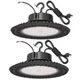 BFT UFO LED High Bay Light 240W 2PACK ETL Listed 0-10V Dimmable High Bay LED ...