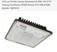 Maxlite Low Profile 40W 4000K LED Canopy Parking Garage Light 120-277V In Bronze