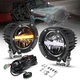 AUXBEAM 4"inch 110W 11000LM LED Work Light White/Amber DRL Pods Driving Fog Lamp