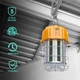 KUKUPPO LED ROUND WORK LIGHT 60W 5000K 100-277VAC YELLOW US PLUG 5000K DAYLIGHT