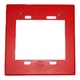 Simplex 2099-9814 Surface trim plate for Wiremold box V5744-2, red