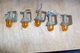 Aviation Aircraft Indicator Lamp, 5 pieces, GE 1819, 28 V, Yellow Lens