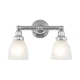 Livex Lighting 1022 Chrome Classic 2-Light Bathroom Vanity Light