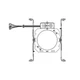 Lithonia Lighting 6" Recessed Construction Light Frame W/ JBOX LBR6PFW