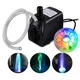 Pump 160GPH 10W Submersible LED Light 3.3ft Tubing PL-500LED Fountain PULACO