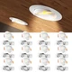 Amico 12 Pack 4 Inch 5CCT Gimbal LED Recessed Lighting, 360&deg;&90&deg;Adjust