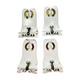 (Pack of 4) Leviton 13357-NX Lampholder, 660W, 600V, 5C403, 500-13357NX, 13357NX
