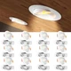 Amico 12 Pack 4 Inch 5CCT Gimbal LED Recessed Lighting, 360&deg;