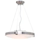 Access Lighting 50102 Luna Brushed Steel Opal 1 Light  Bowl Pendant Light