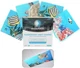 ShadeMAGIC Fluorescent Light Covers Seascape - Filter Diffuser 4 Pack NEW