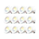 Amico 5/6 inch 5CCT LED Recessed Lighting 12 Pack, Dimmable, Damp Rated, 12.5...