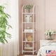 5-Tier Tempered Glass Storage Shelf Space Saving Display Rack Home Office New